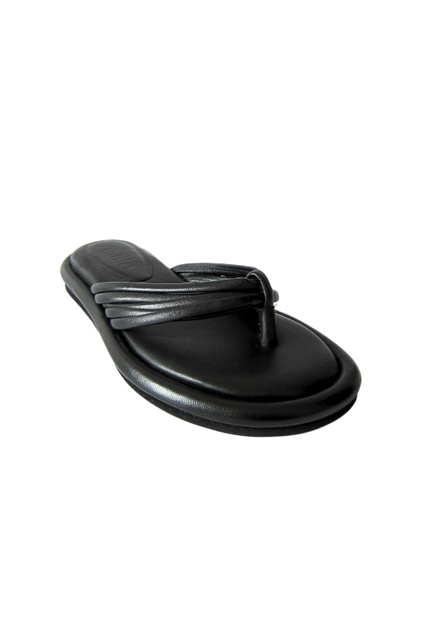 harper black thong sandal