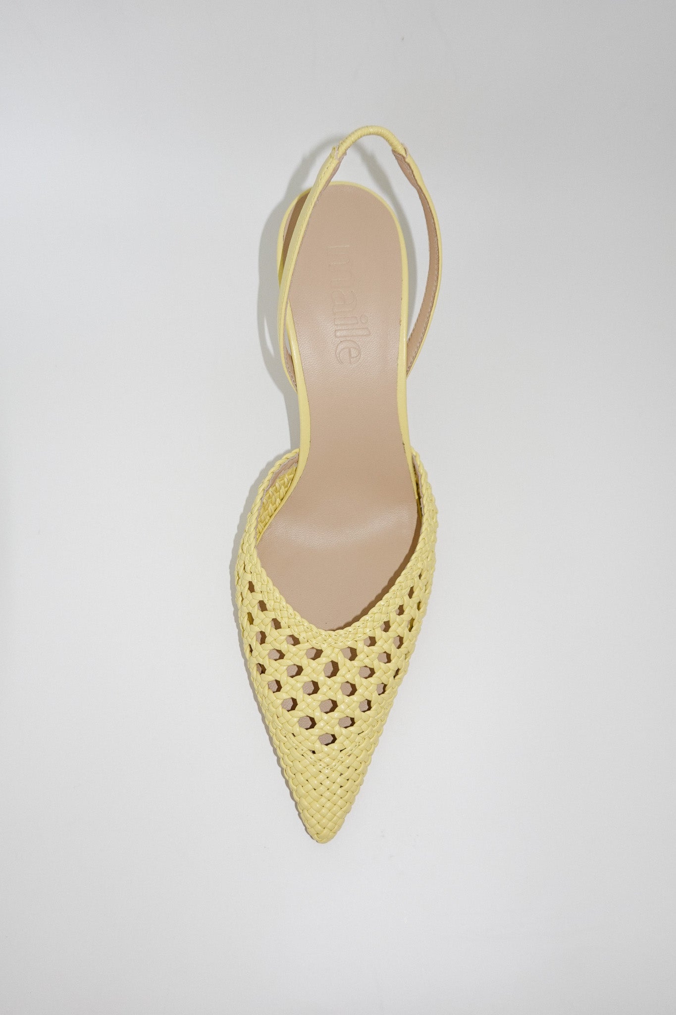 juni butter yellow sling-back pump