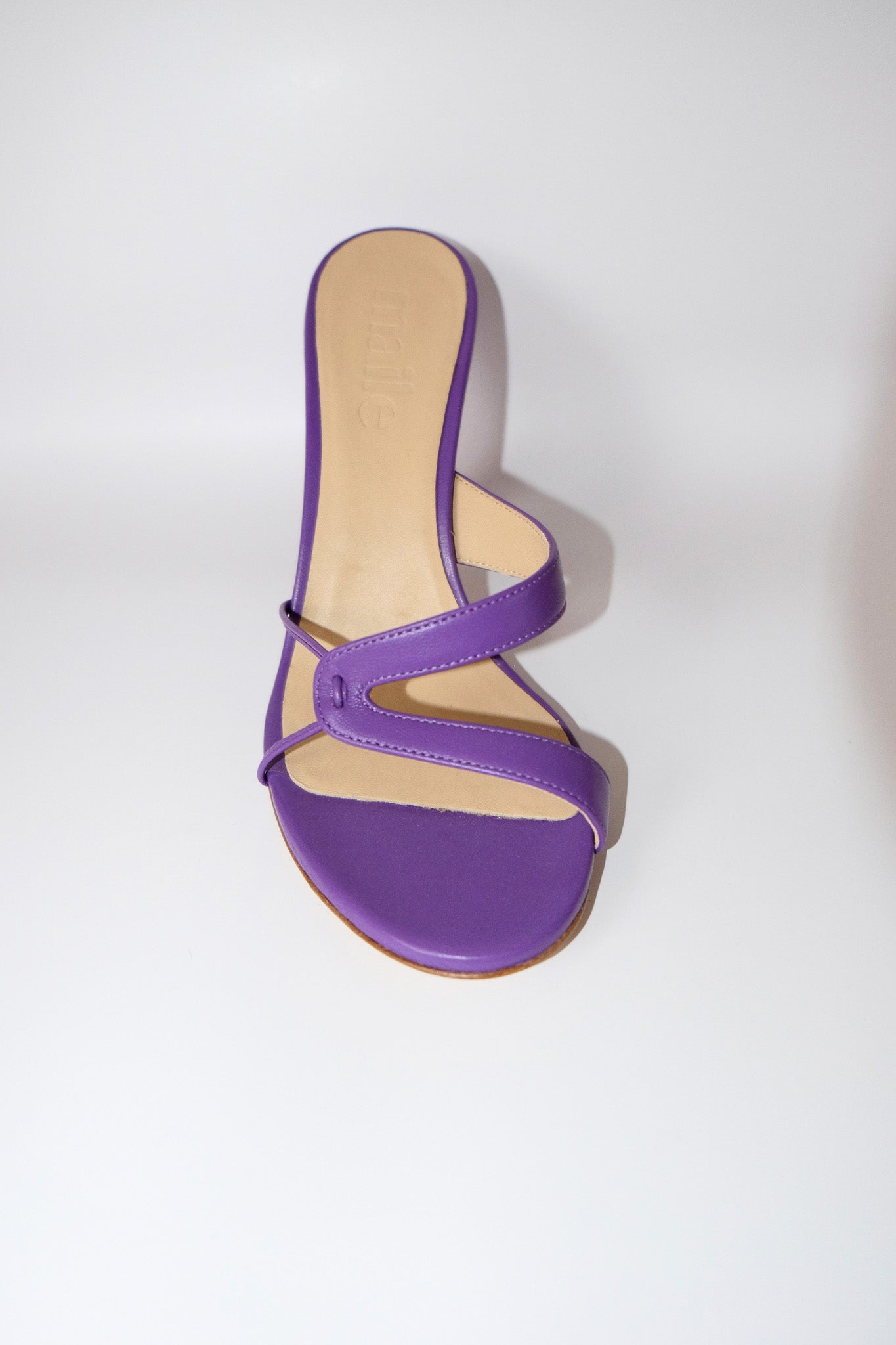 kitty purple heeled sandal