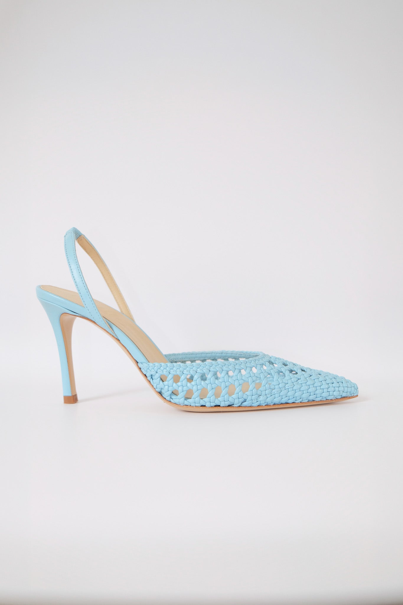 juni baby blue sling-back pump