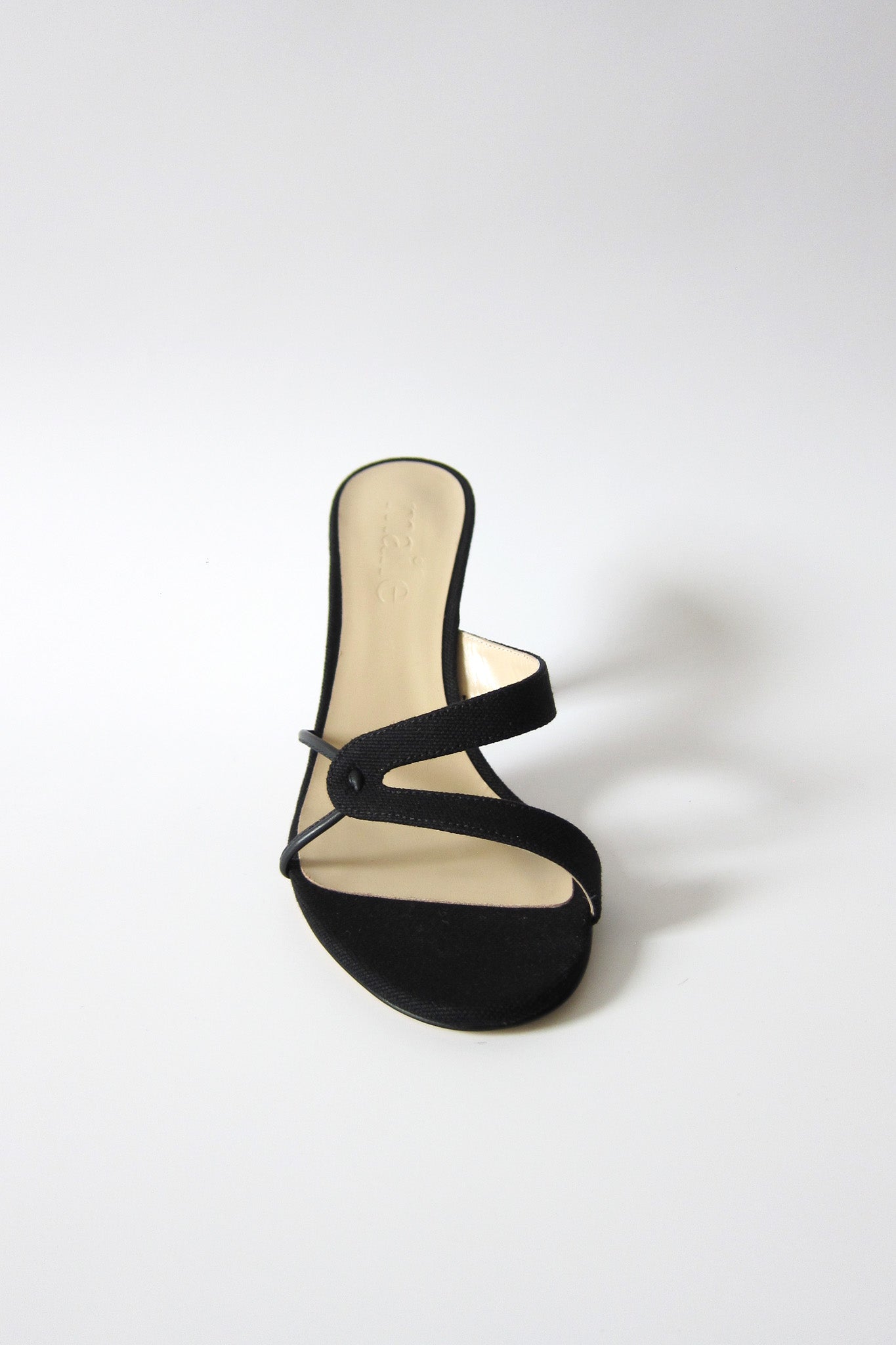 kitty black heeled sandal
