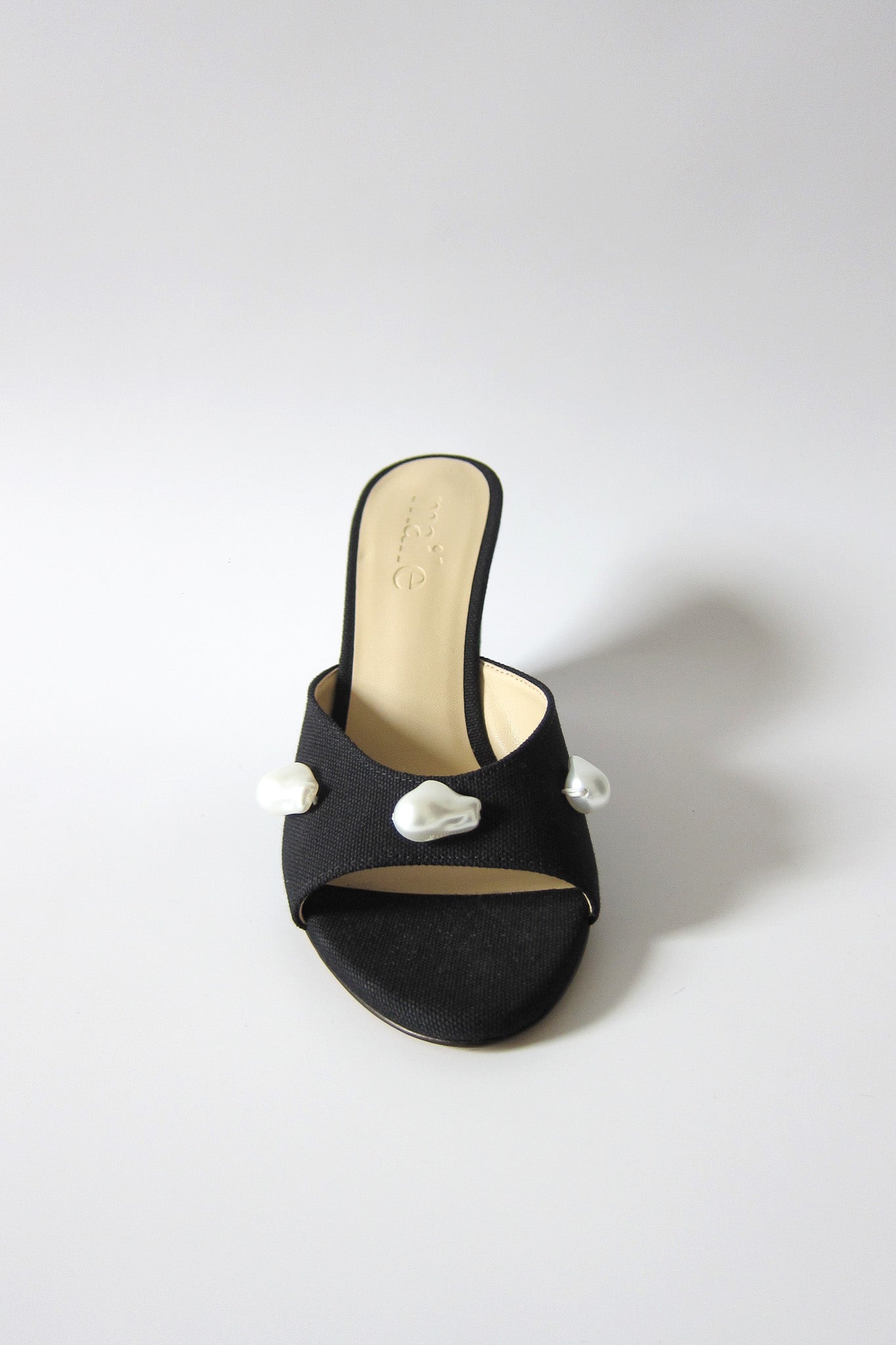 kourtney black canvas wedge