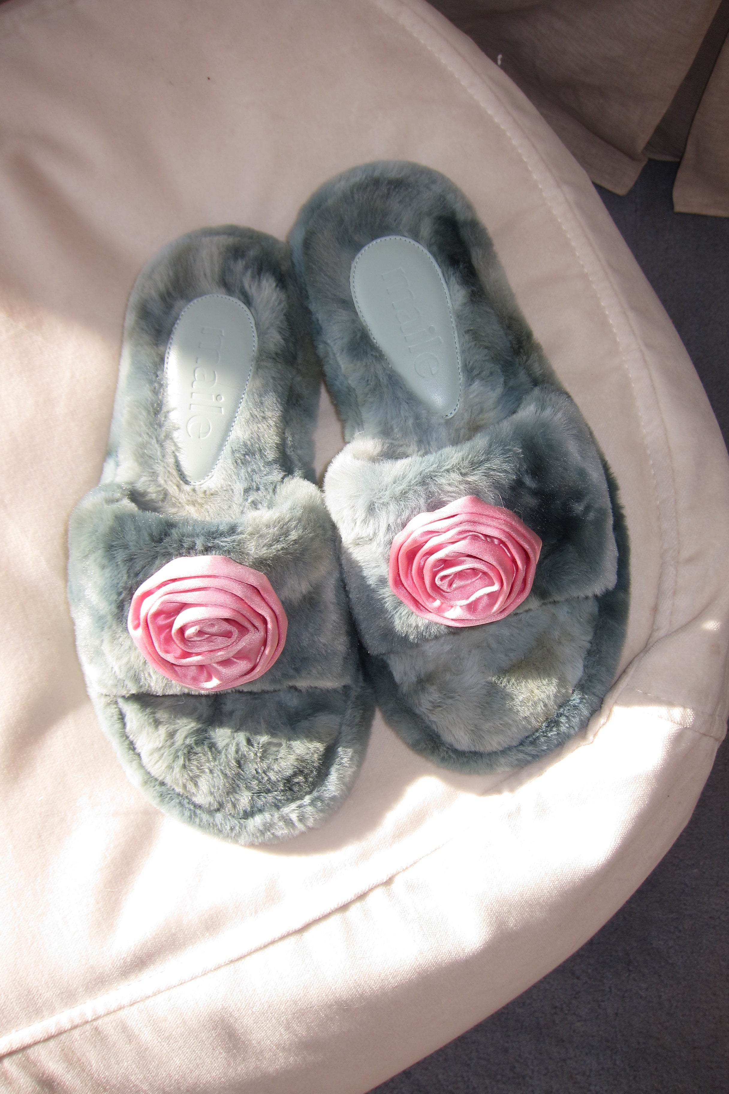 perry faux fur slipper