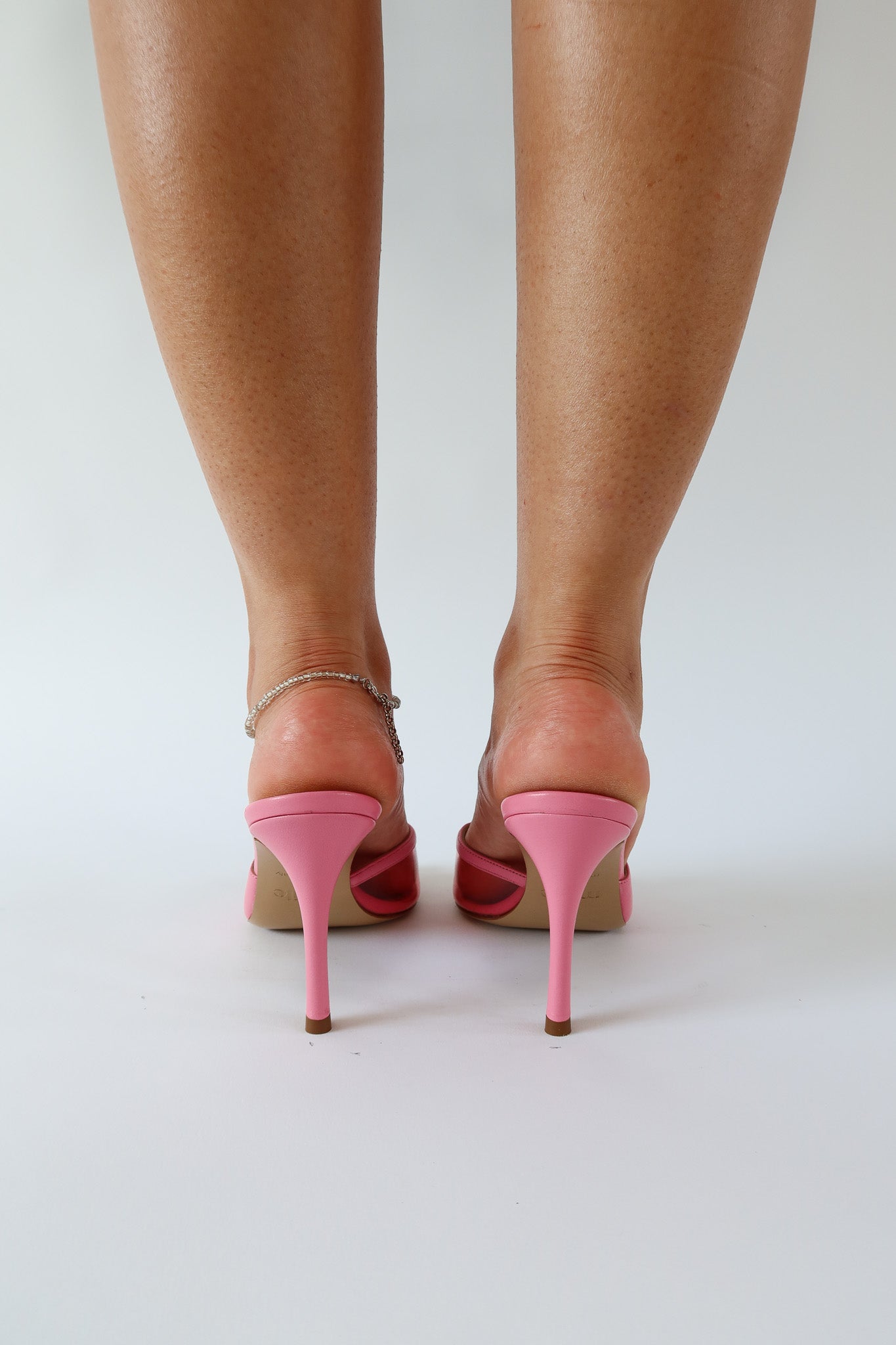 milly pink heeled sandal