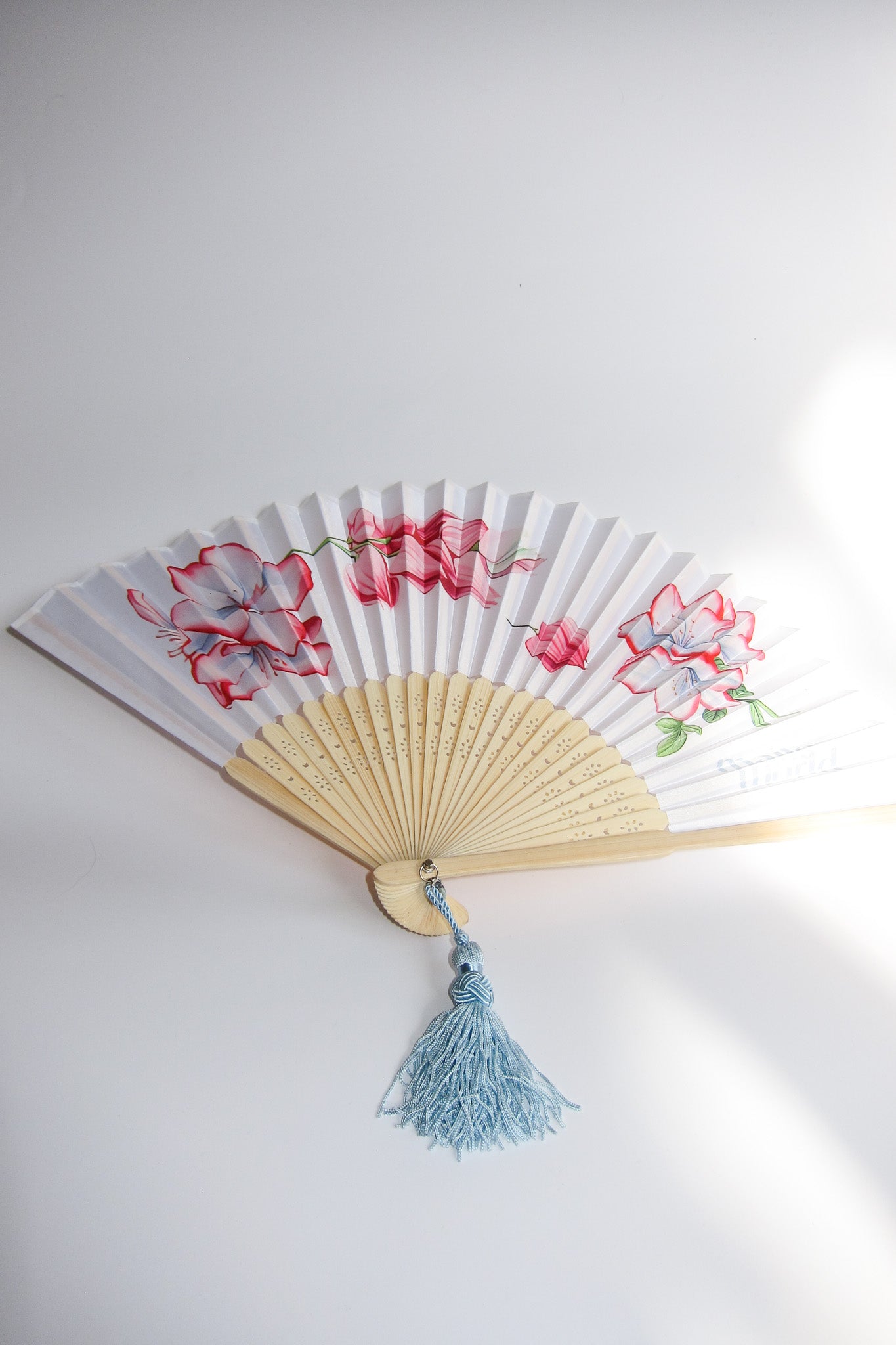 folding floral fan