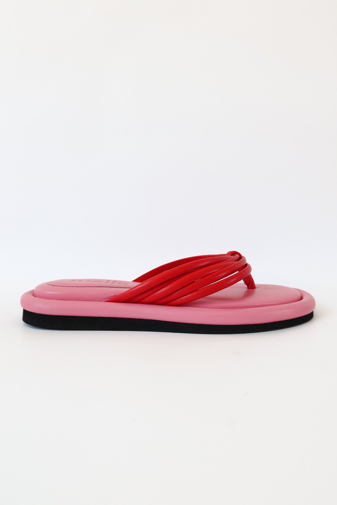 harper pink cherry thong sandal