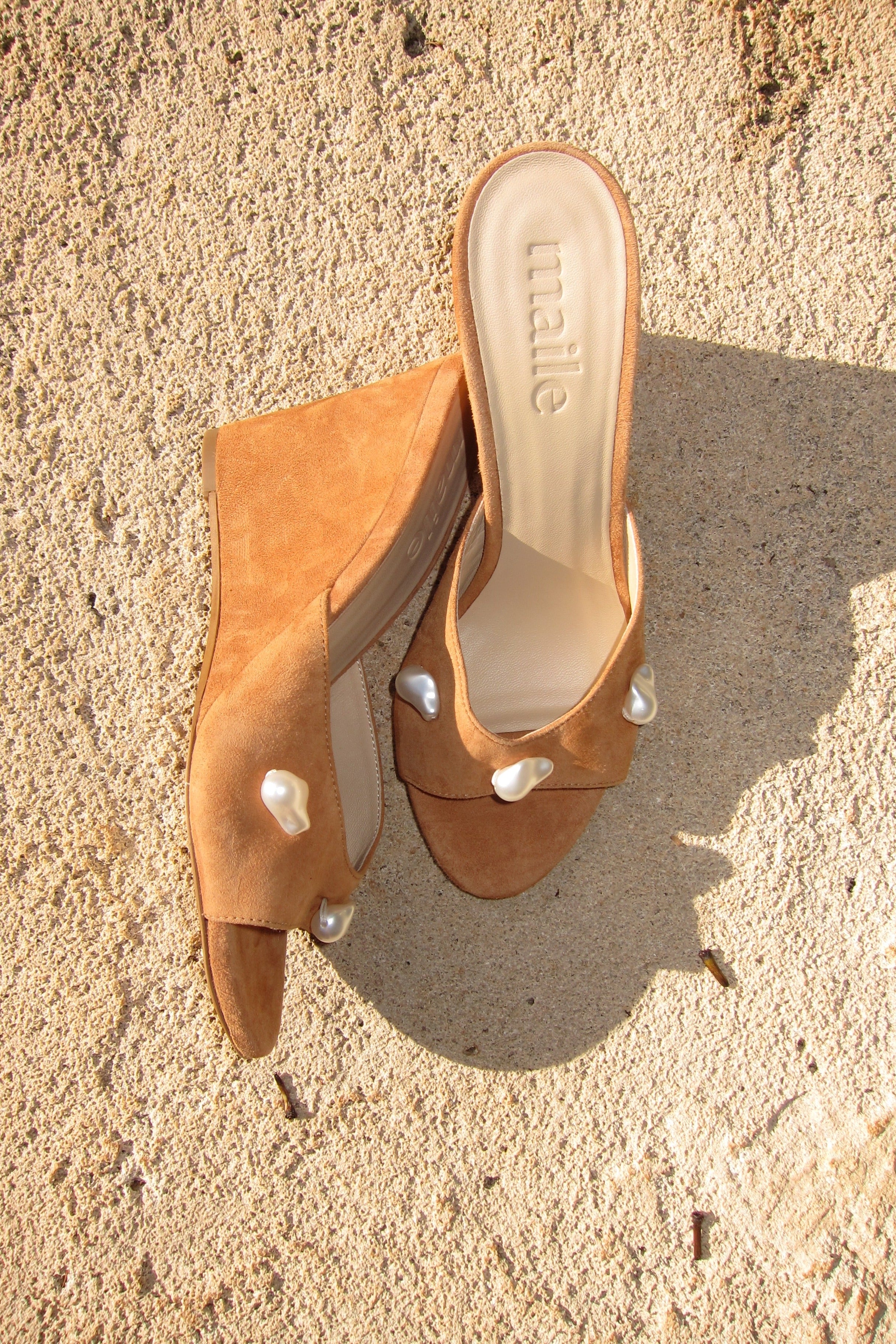 kourtney sand brown wedge