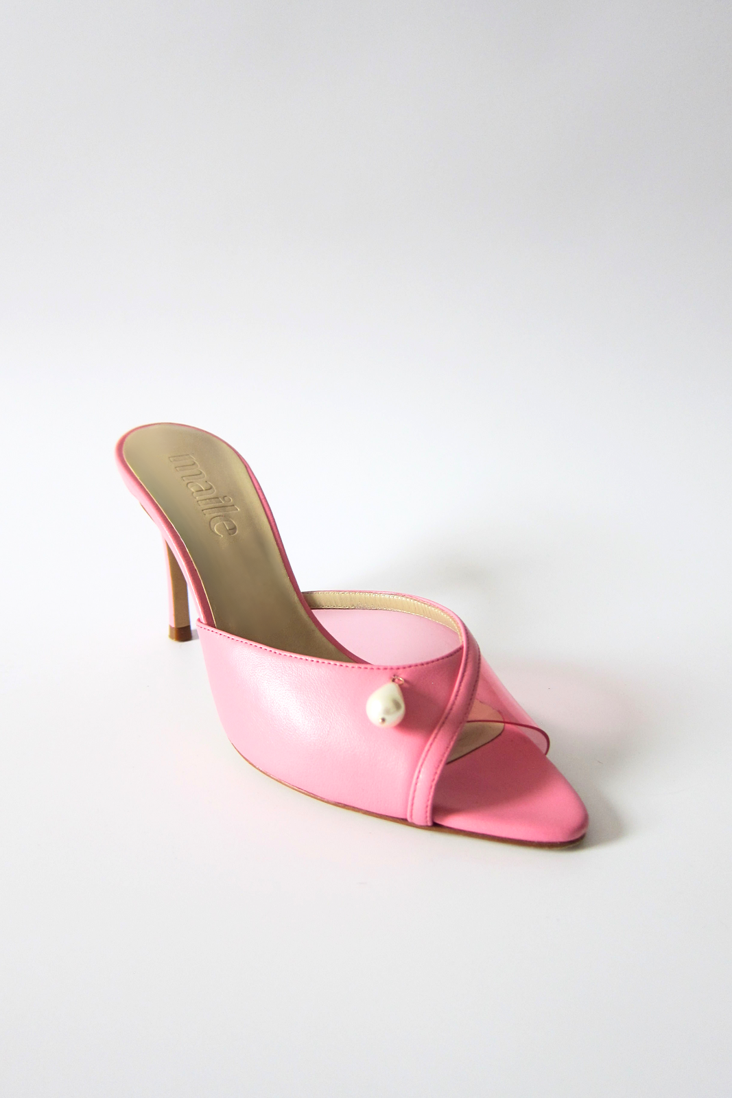 milly pink heeled sandal