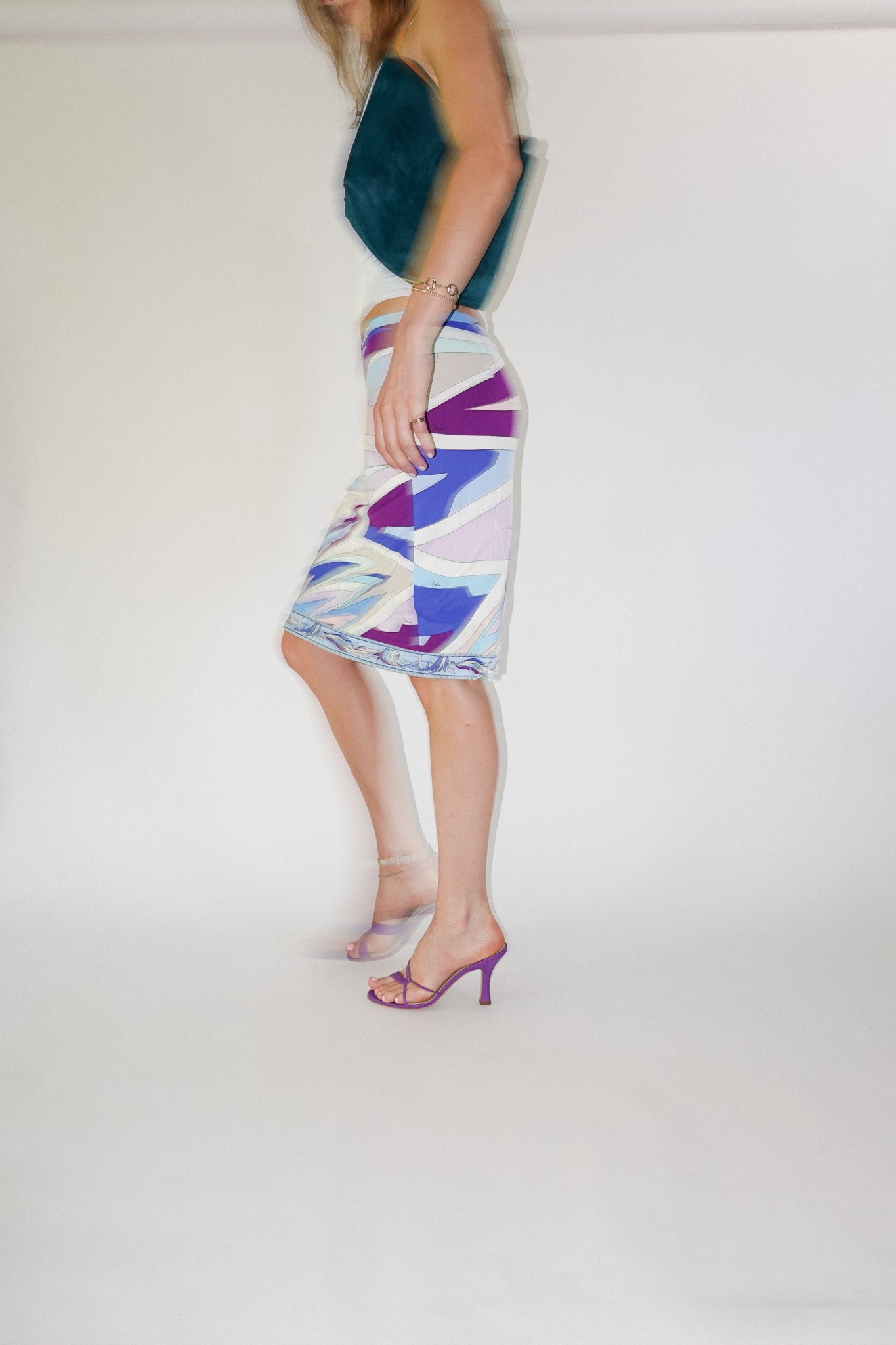 kitty purple heeled sandal