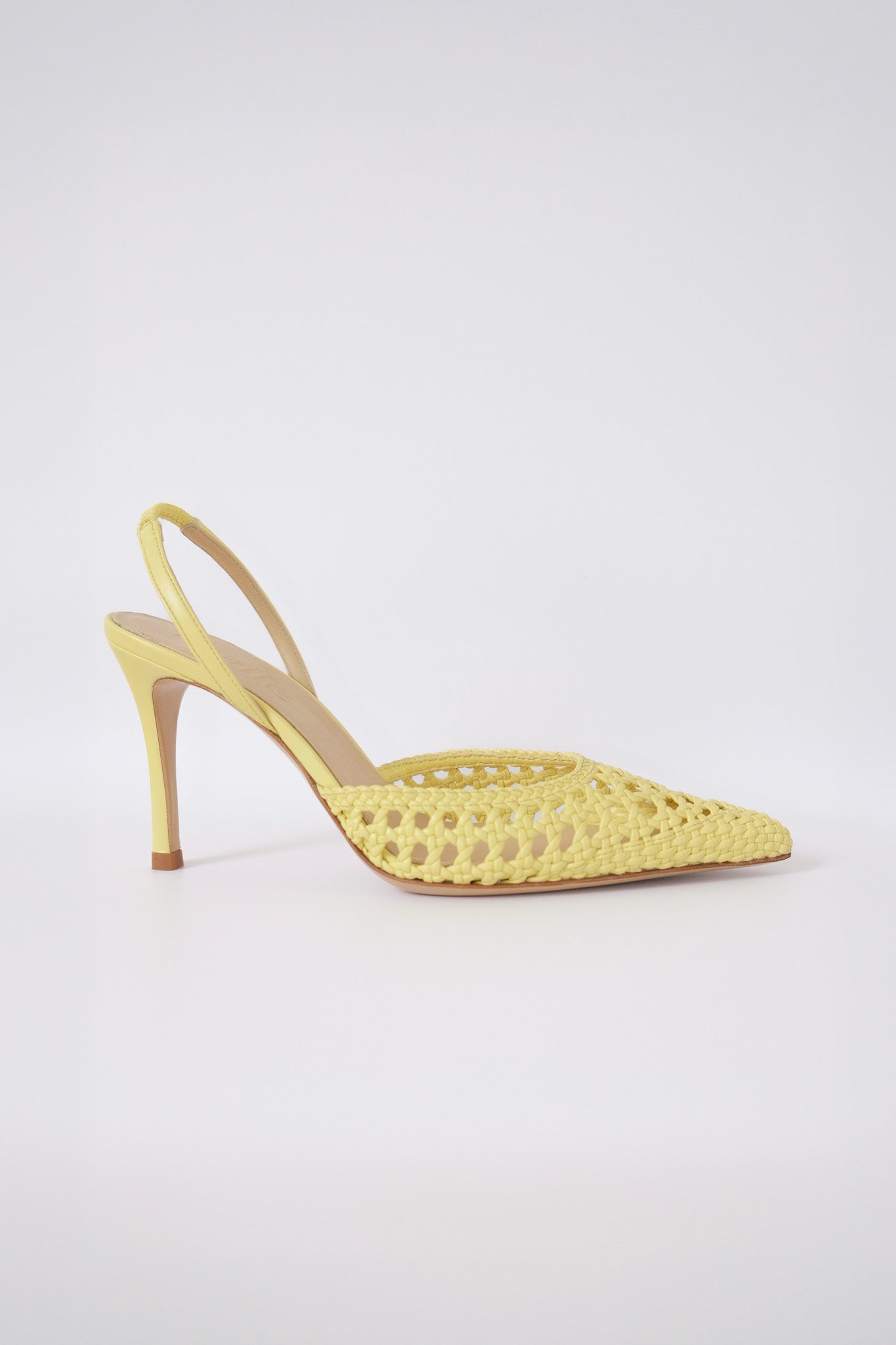 juni butter yellow sling-back pump