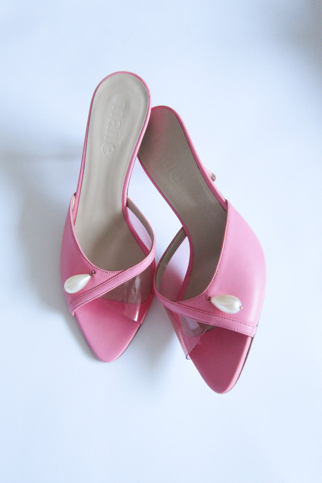 milly pink heeled sandal