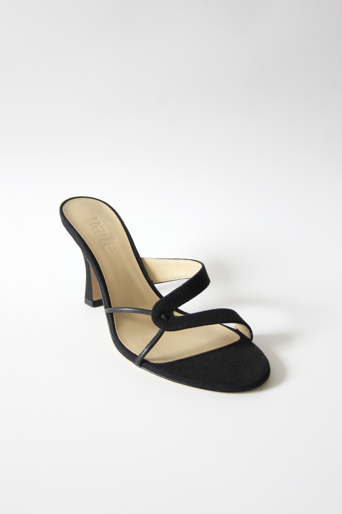 kitty black heeled sandal