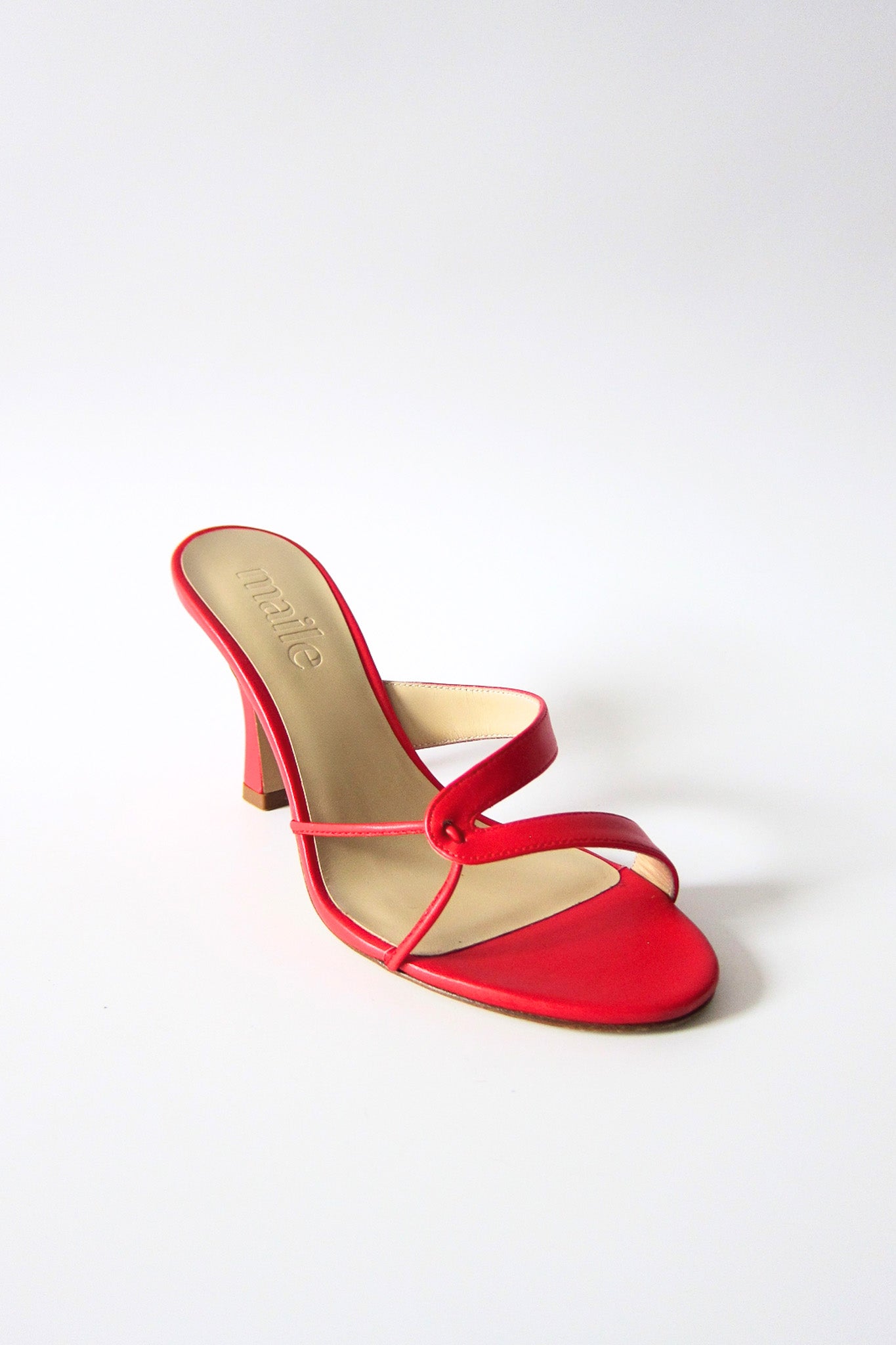 kitty red heeled sandal