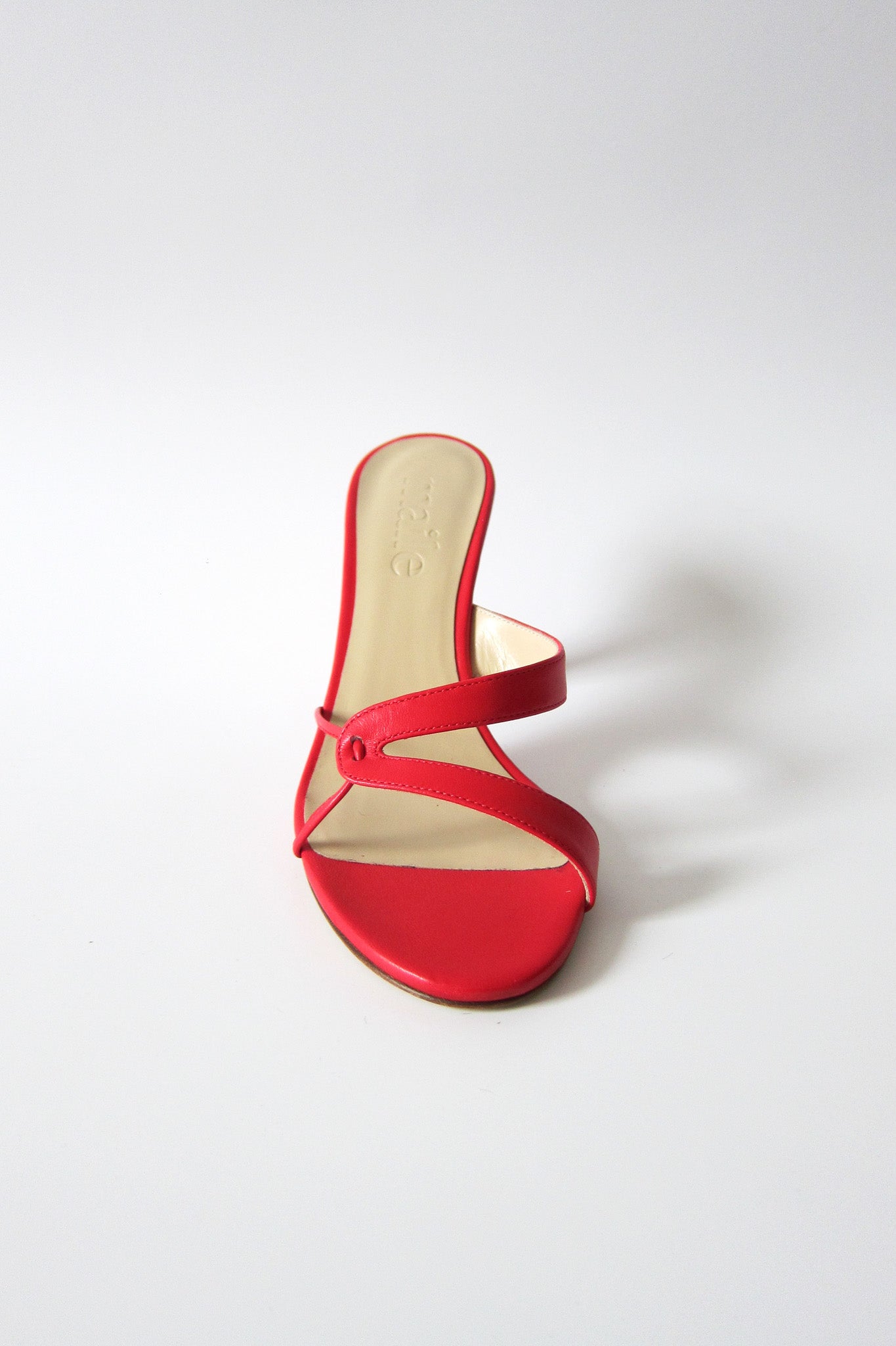 kitty red heeled sandal