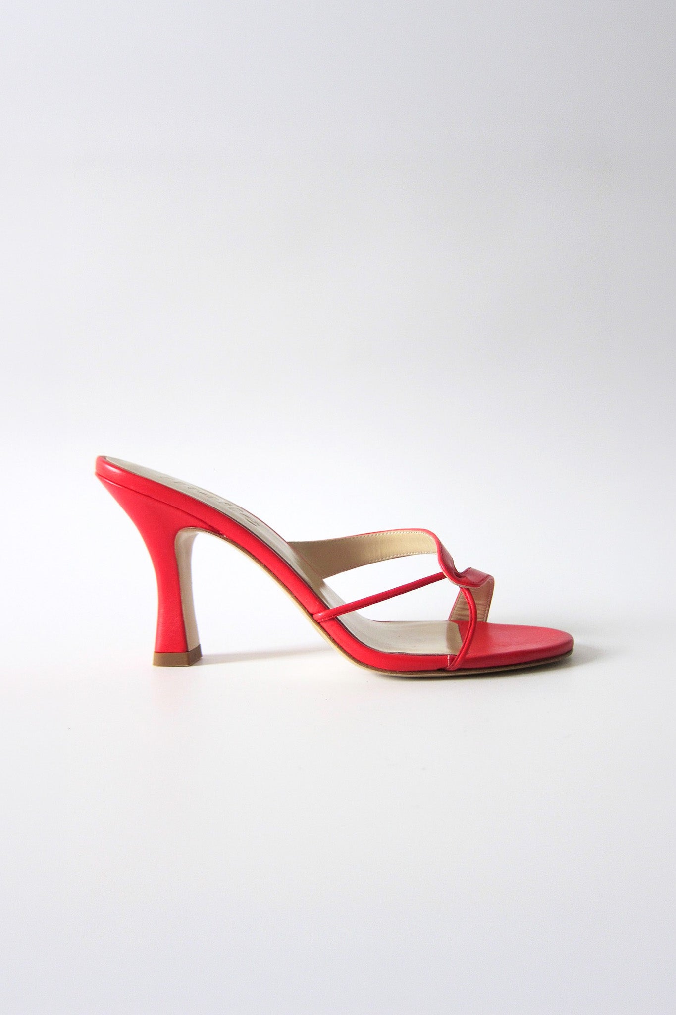 kitty red heeled sandal
