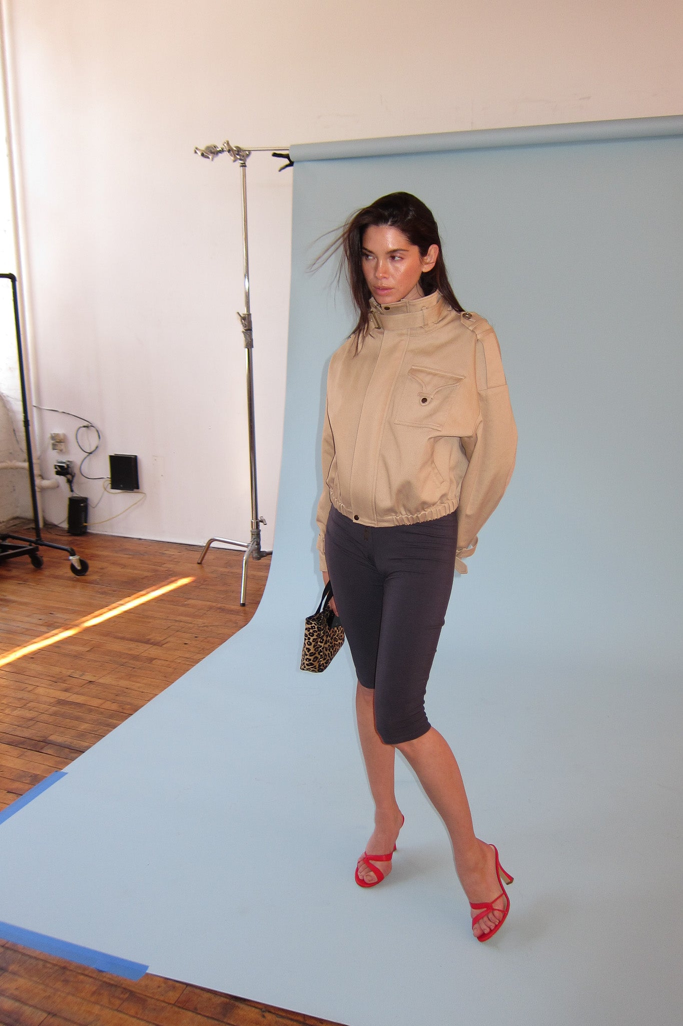 kitty red heeled sandal