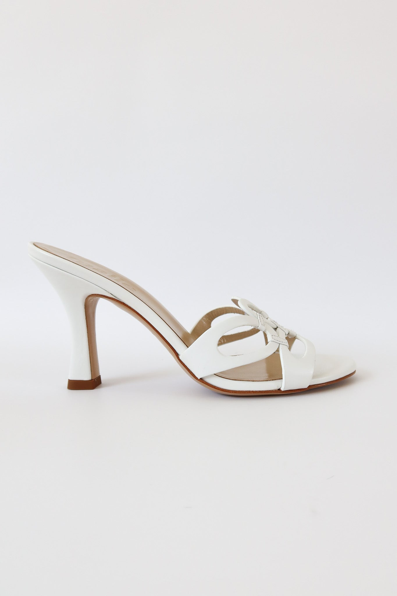 kiyo white heeled sandal