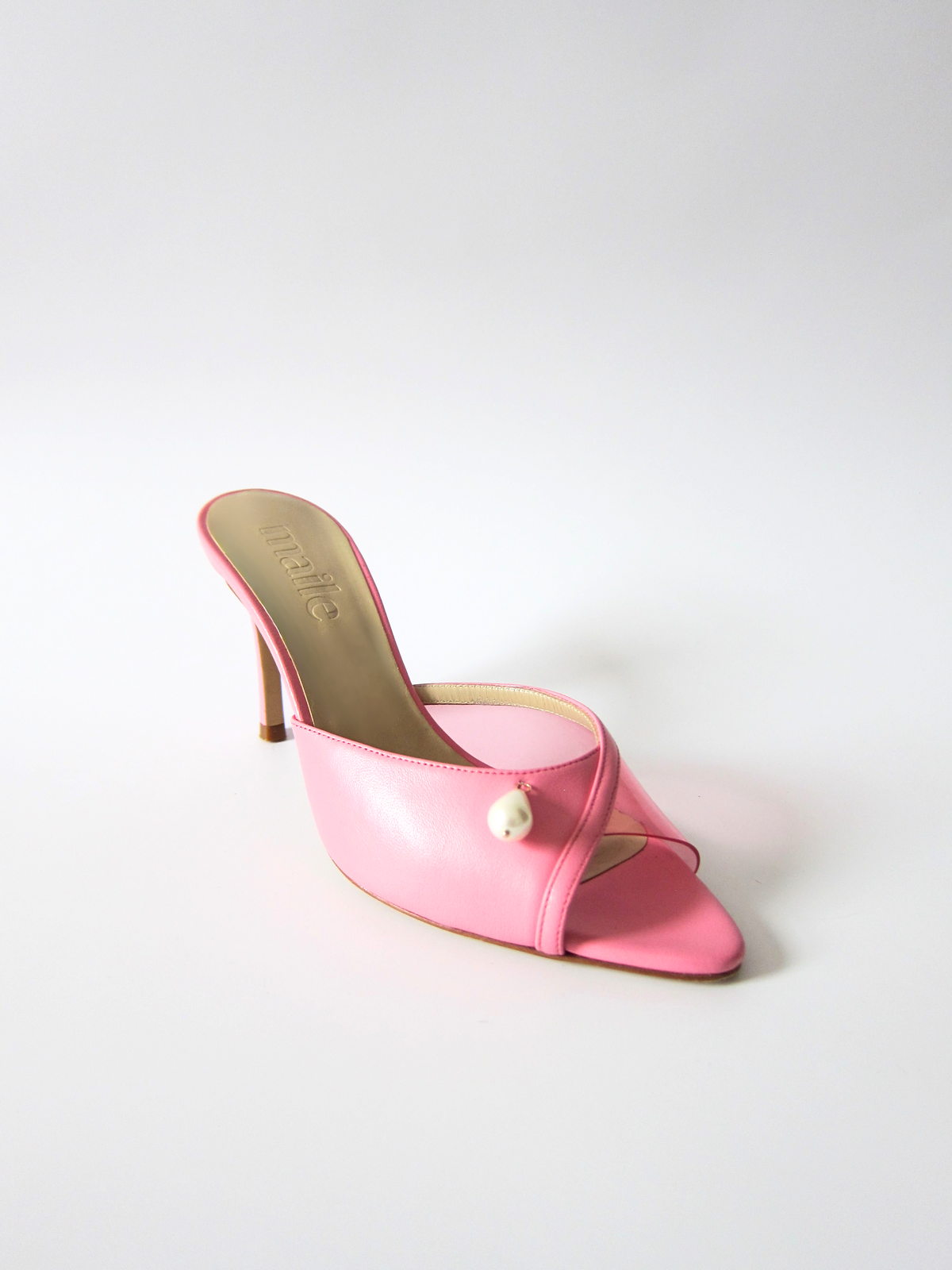 milly pink heeled sandal